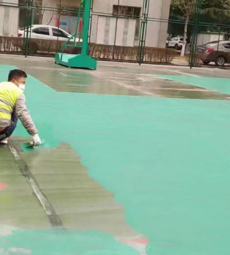 榆林球场地面翻新